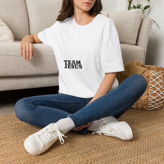 Team Jesus Christian graphic tee, centered chest print — Apparel By Junior