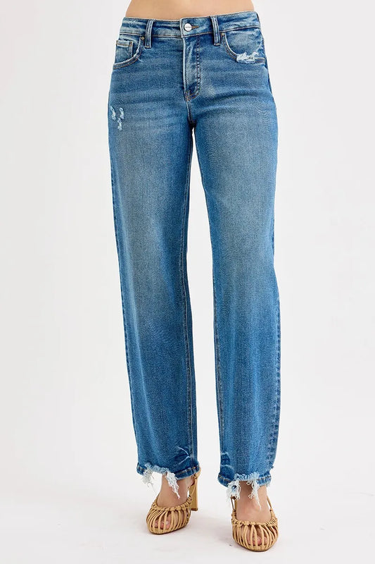 RISEN mid rise baggy jeans, plus size — Apparel By Junior