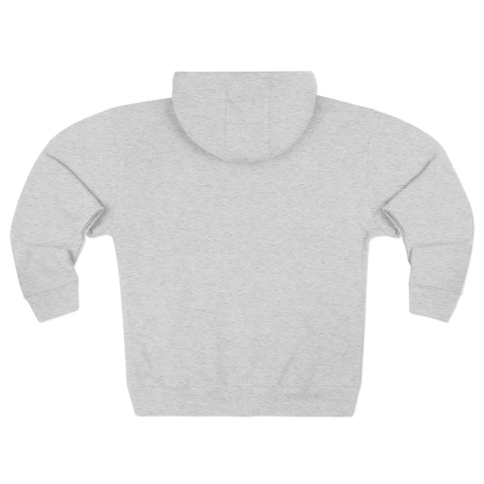 Last Supper Luke 22:19 Christian zip-up hoodie, minimal chest lettering — Apparel By Junior