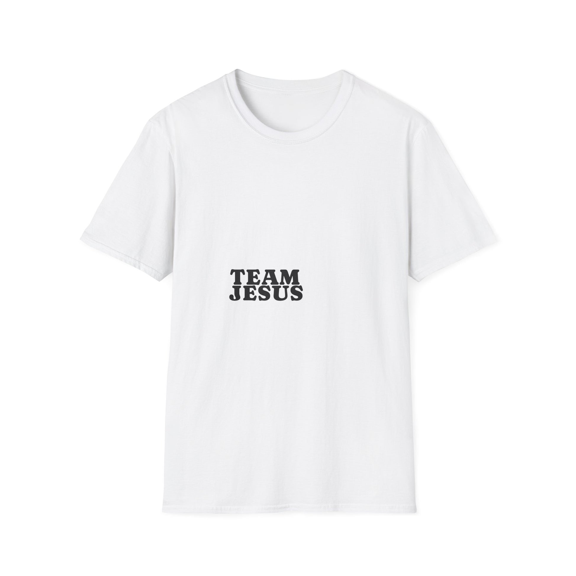 Team Jesus faith tee, soft ring-spun cotton crew neck — Apparel By Junior