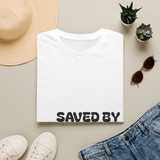 Saved By The Blood Christian faith graphic tee — Apparel By Junior