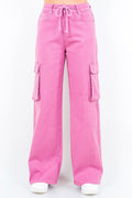 American Bazi drawstring wide leg cargo pants, plus size — Apparel By Junior