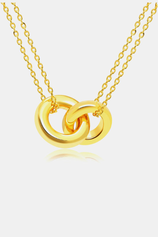 Linked Ring Pendant Chain Necklace — Apparel By Junior