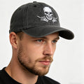 Washed Skull Embroidered Baseball Cap