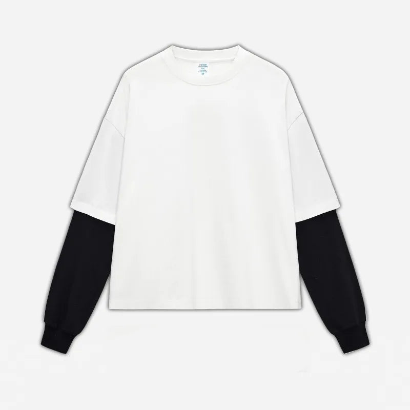 Long sleeve Tee W/ Thermal sleeves