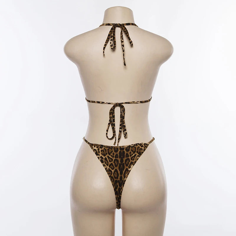 Bikini Swimwear Women Bikinis Swimsuit 2025 Leopard Bikini Set Push Up Bathing Suit Brazilian Summer Beach Wear Biquini Swimsuit