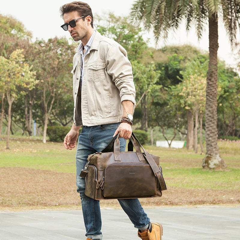 Vintage Leather Travel Bag