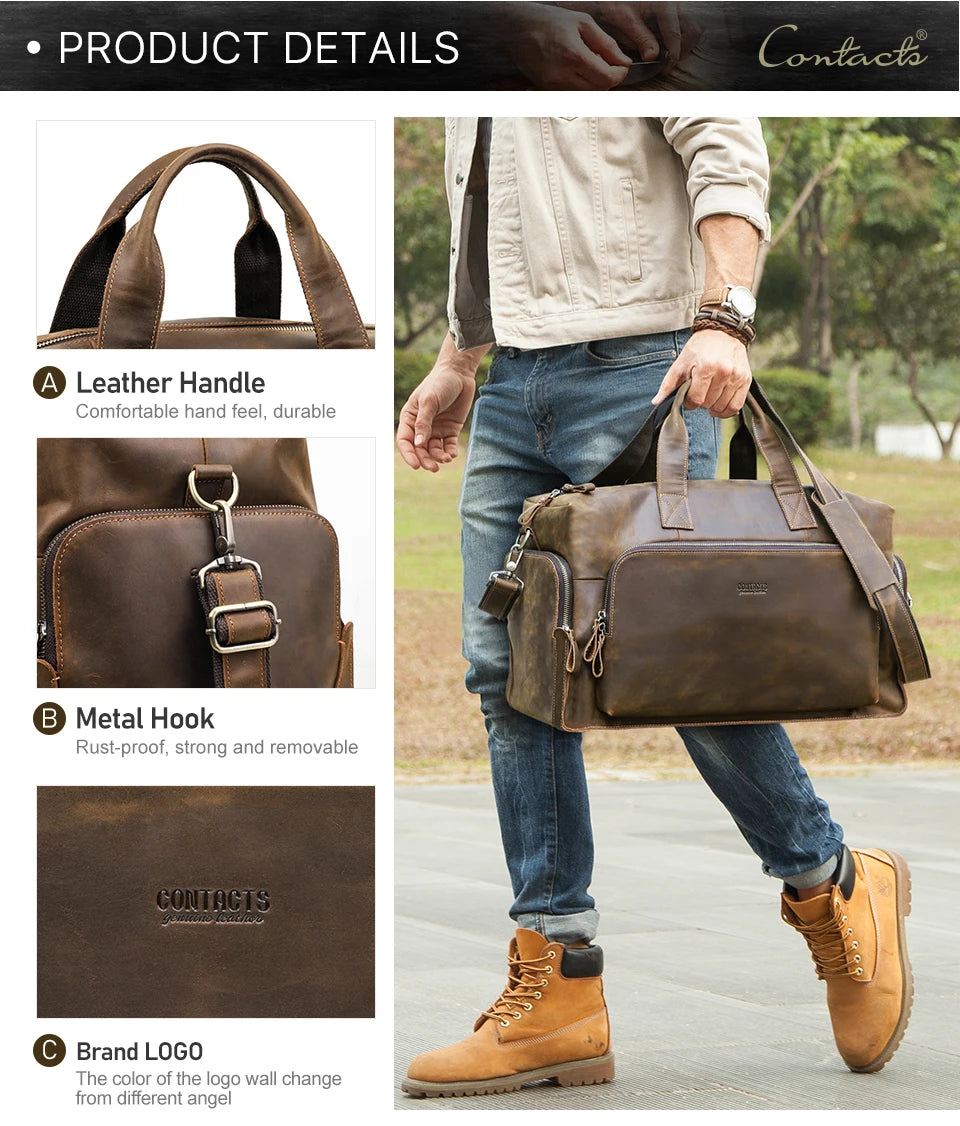 Vintage Leather Travel Bag