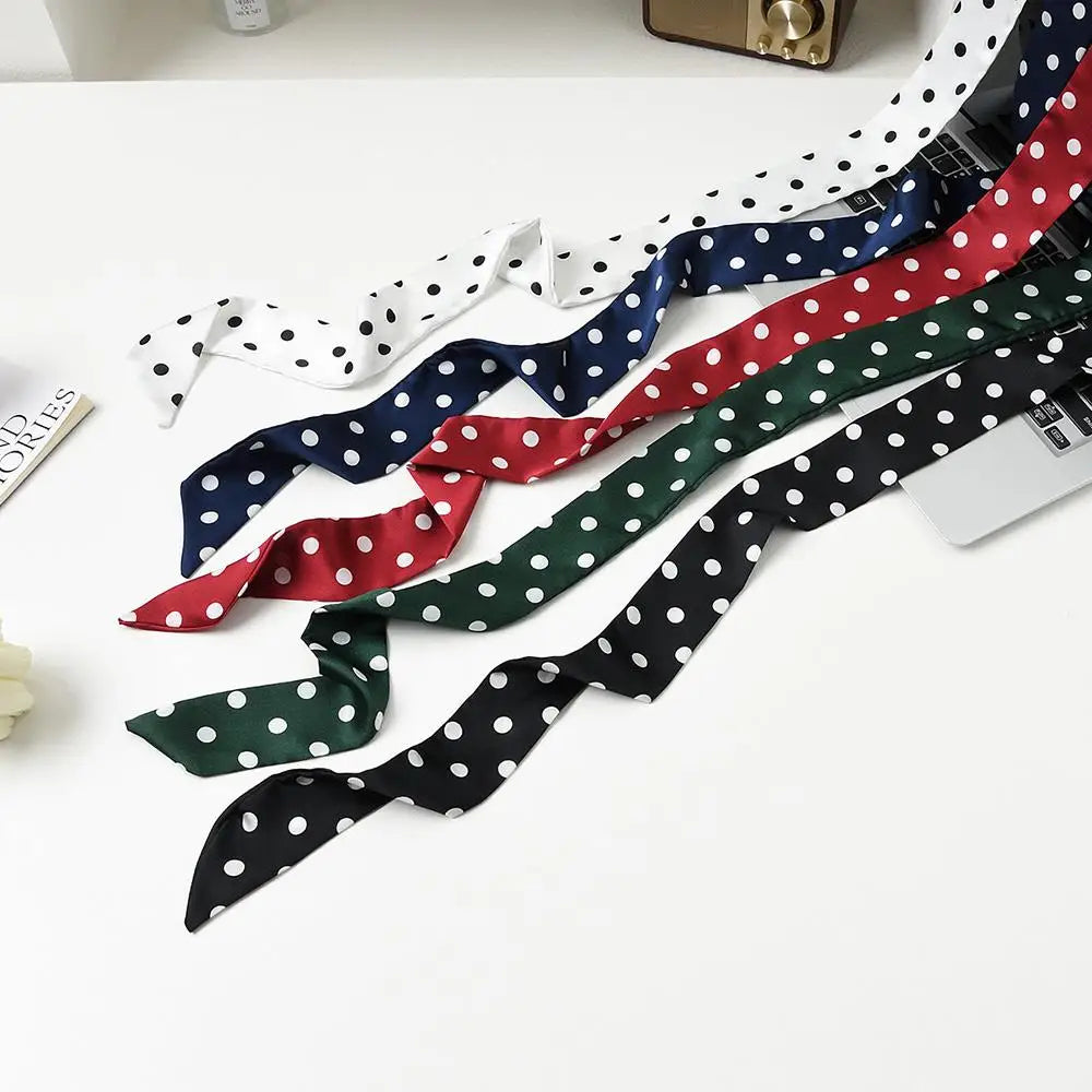 Polka Dot Silk Scarf