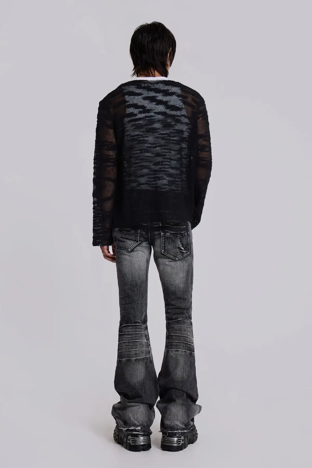 Arctic White Flared Jeans