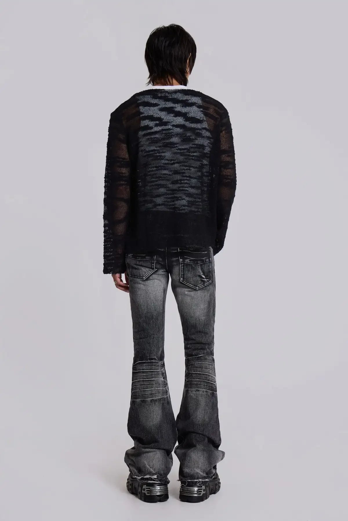 Arctic White Flared Jeans