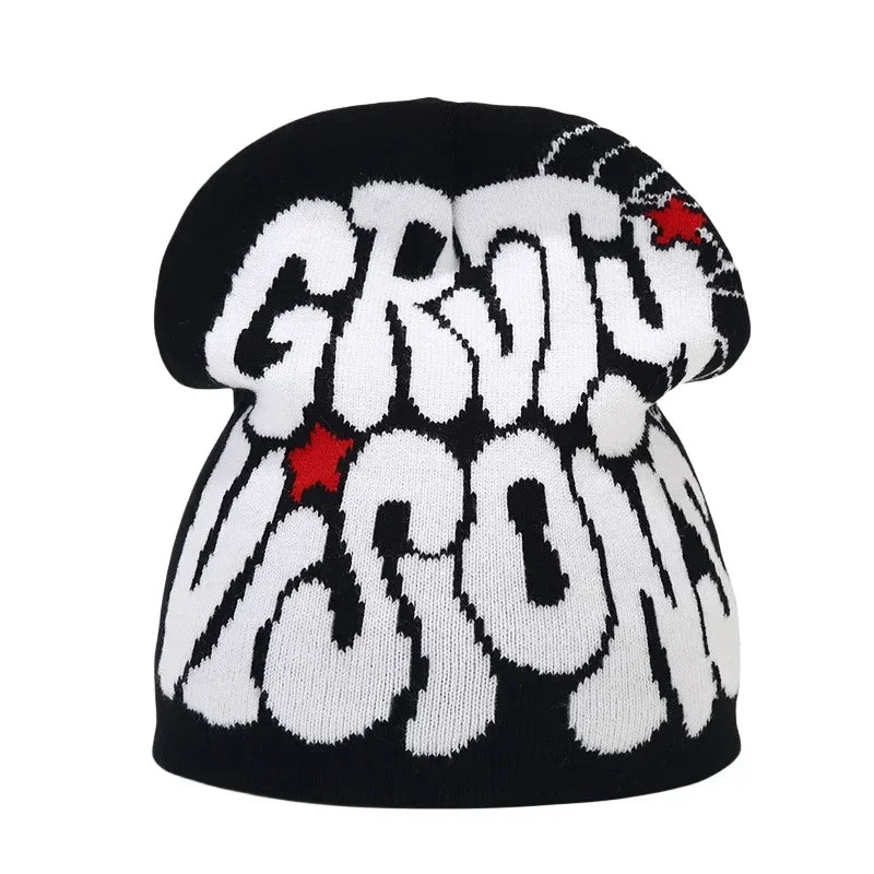 Y2K Letter Knit Beanie