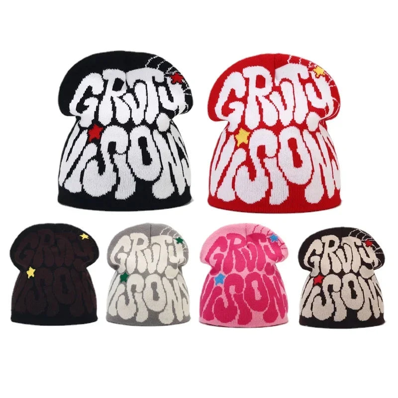Y2K Letter Knit Beanie