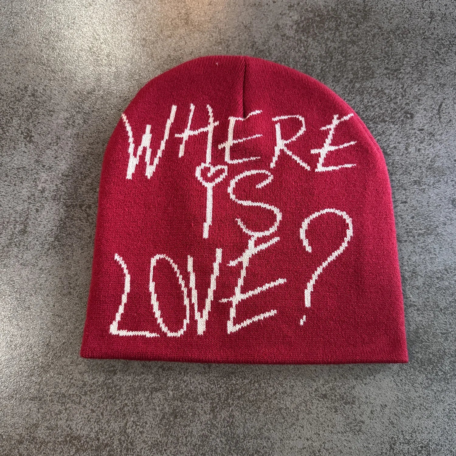 Y2K Letter Knit Beanie