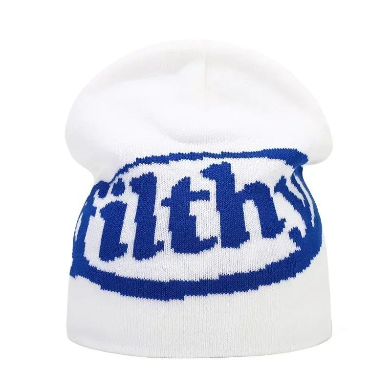 Y2K Letter Knit Beanie