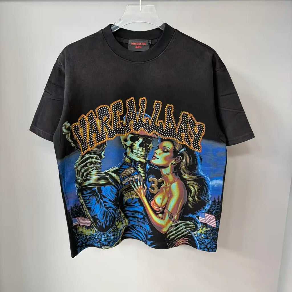 Rhinestone Diamond Baggy T-Shirt