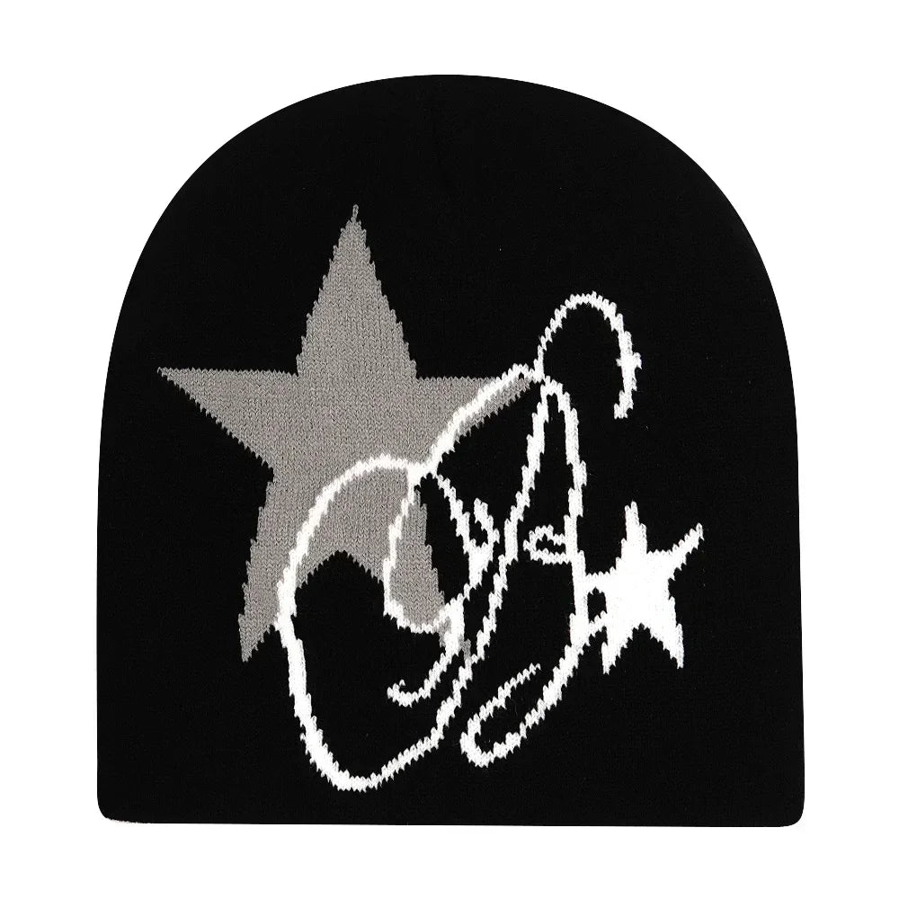 Y2K Letter Knit Beanie