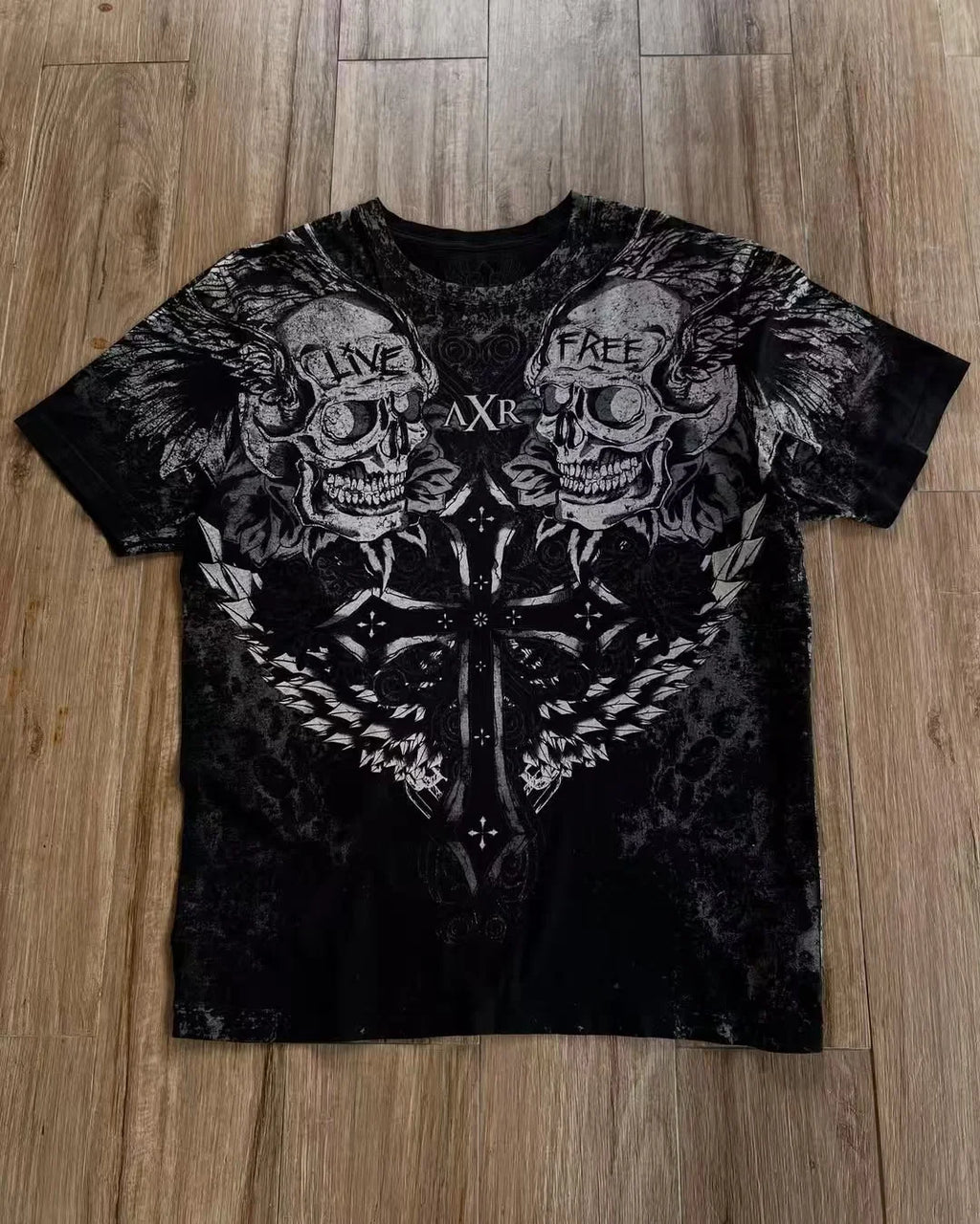 Gothic Skull Long Sleeve Tee