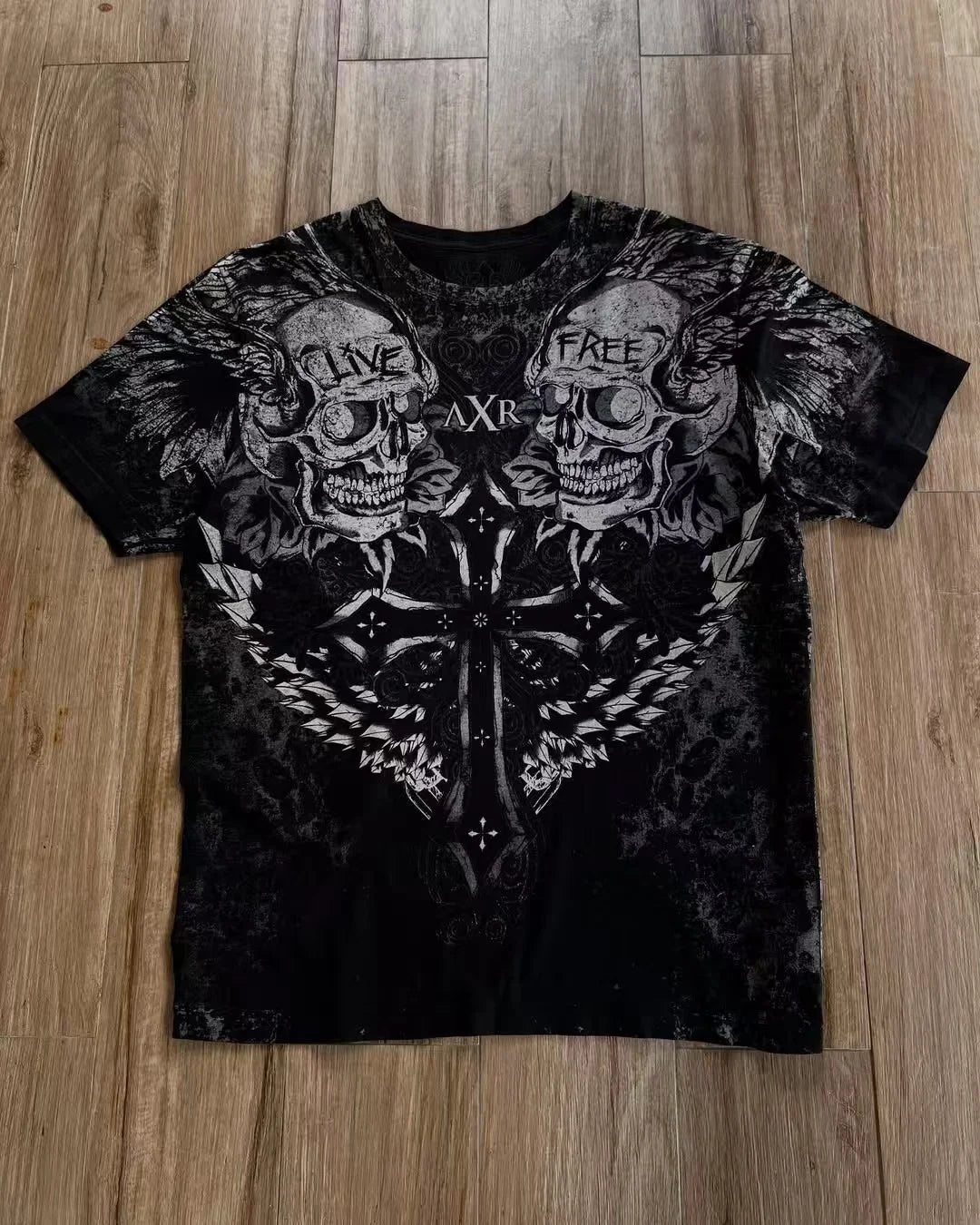 Gothic Skull Long Sleeve Tee