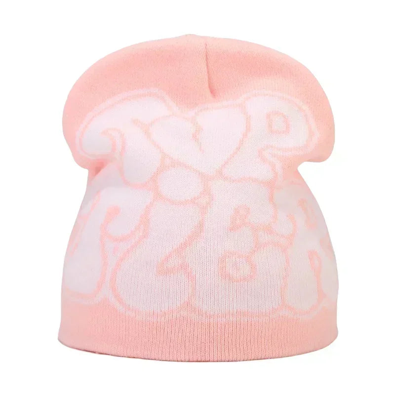 Y2K Letter Knit Beanie