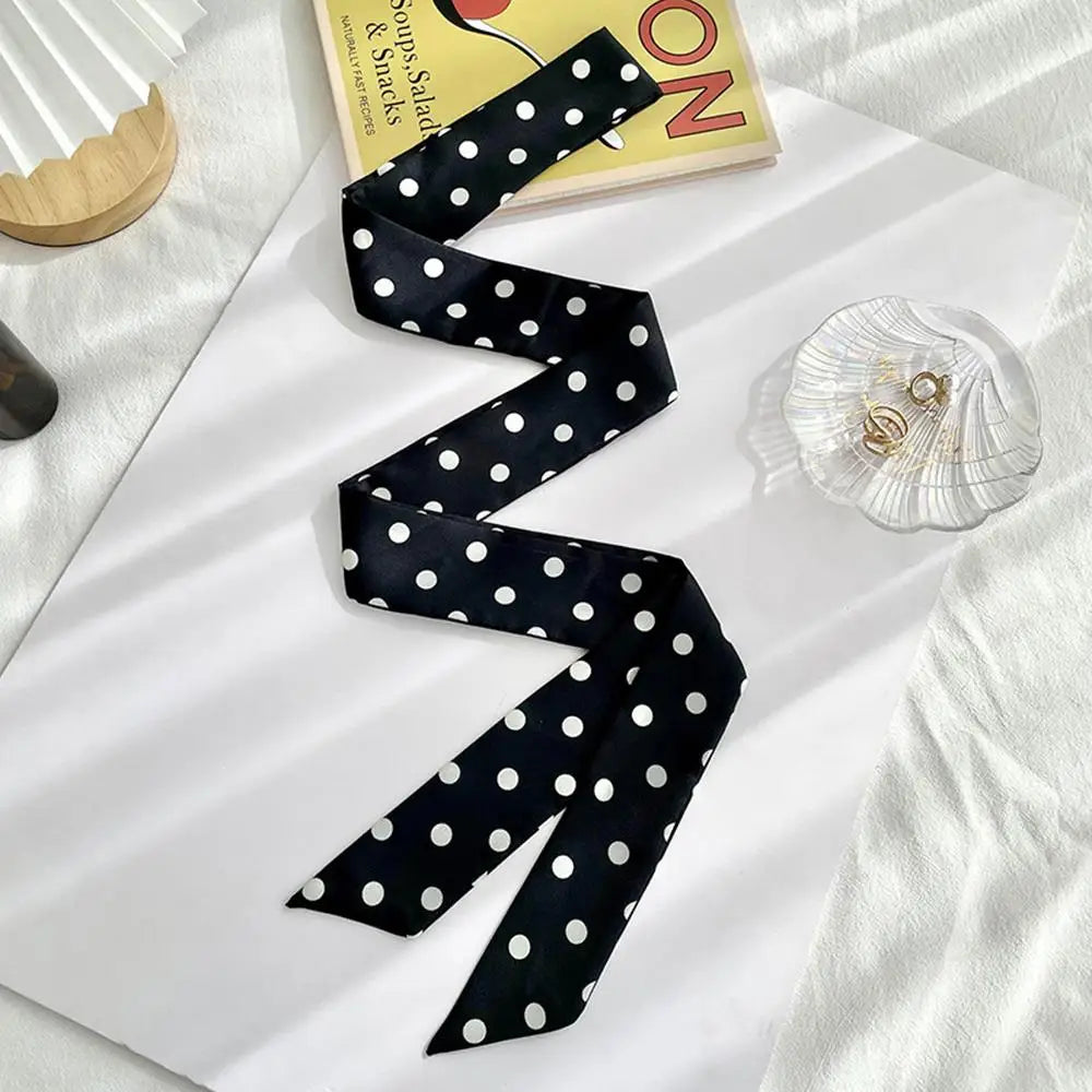 Polka Dot Silk Scarf