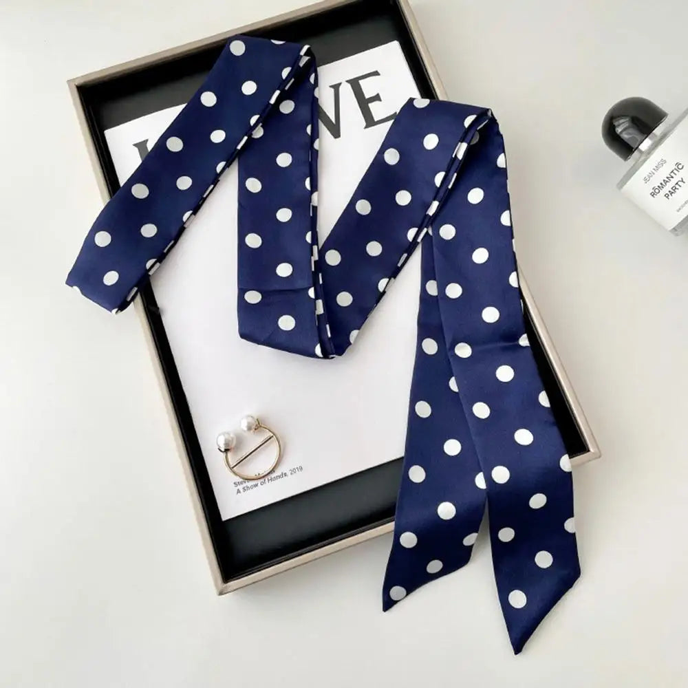 Polka Dot Silk Scarf