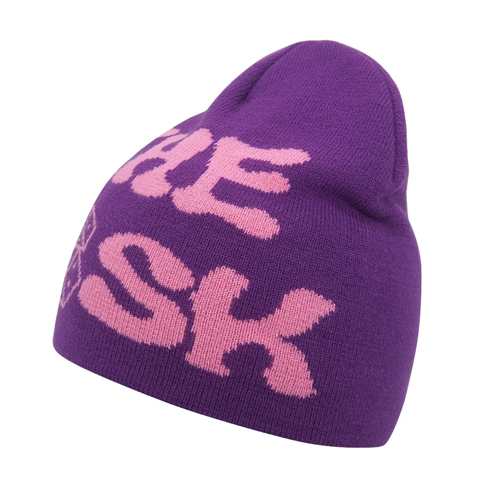 Y2K Letter Knit Beanie
