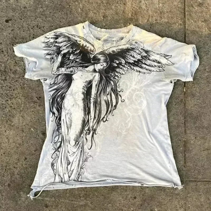 Y2K White Shirt Affliction