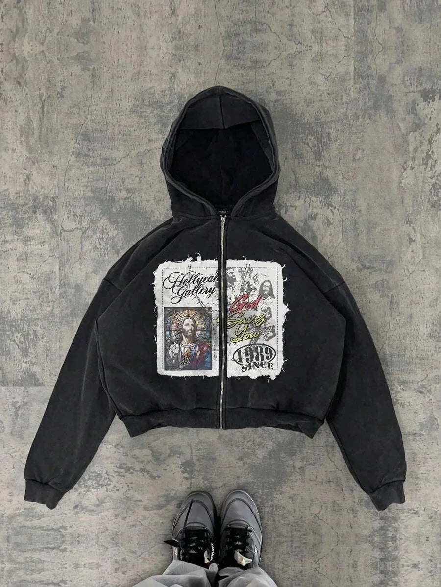 Vintage custom zip up