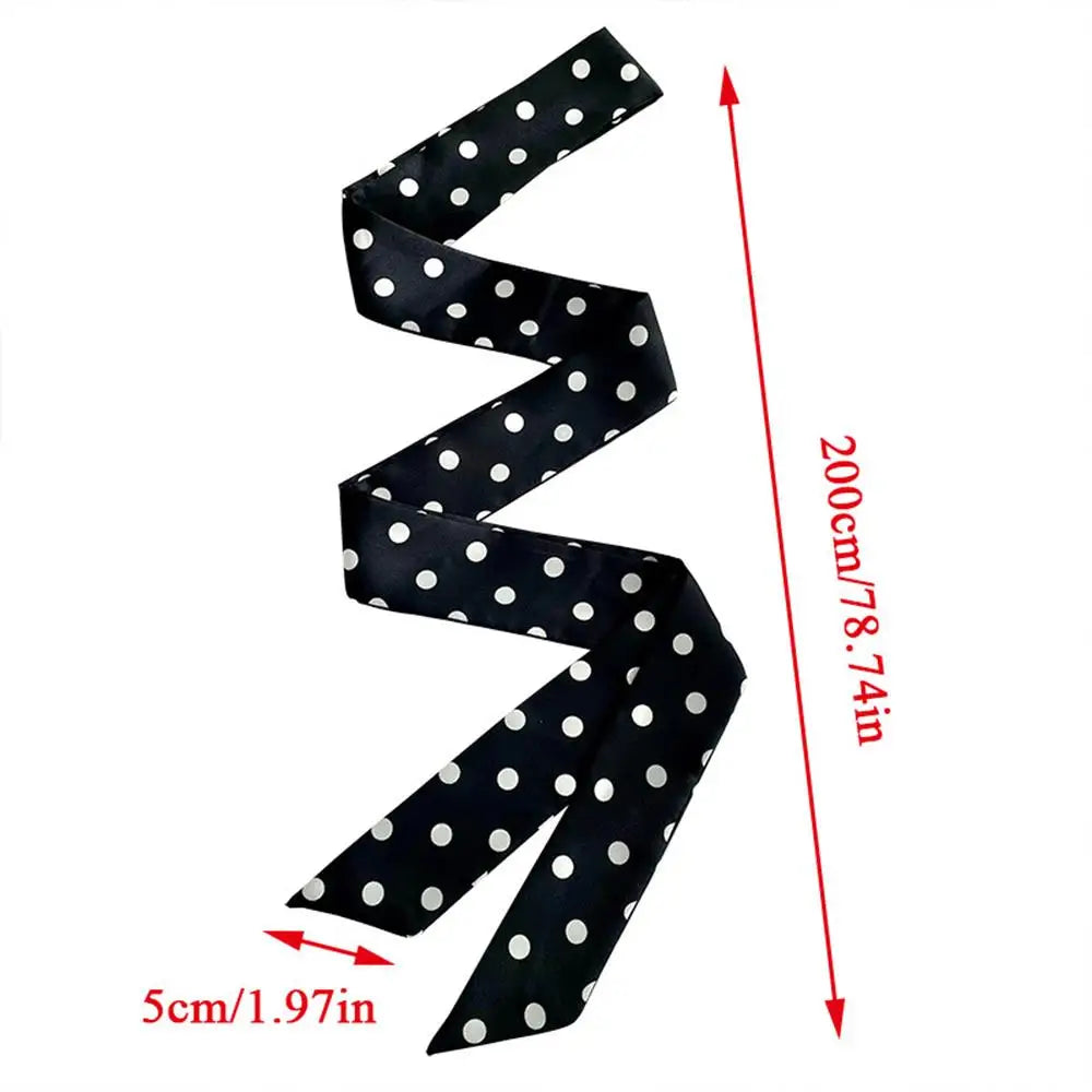 Polka Dot Silk Scarf