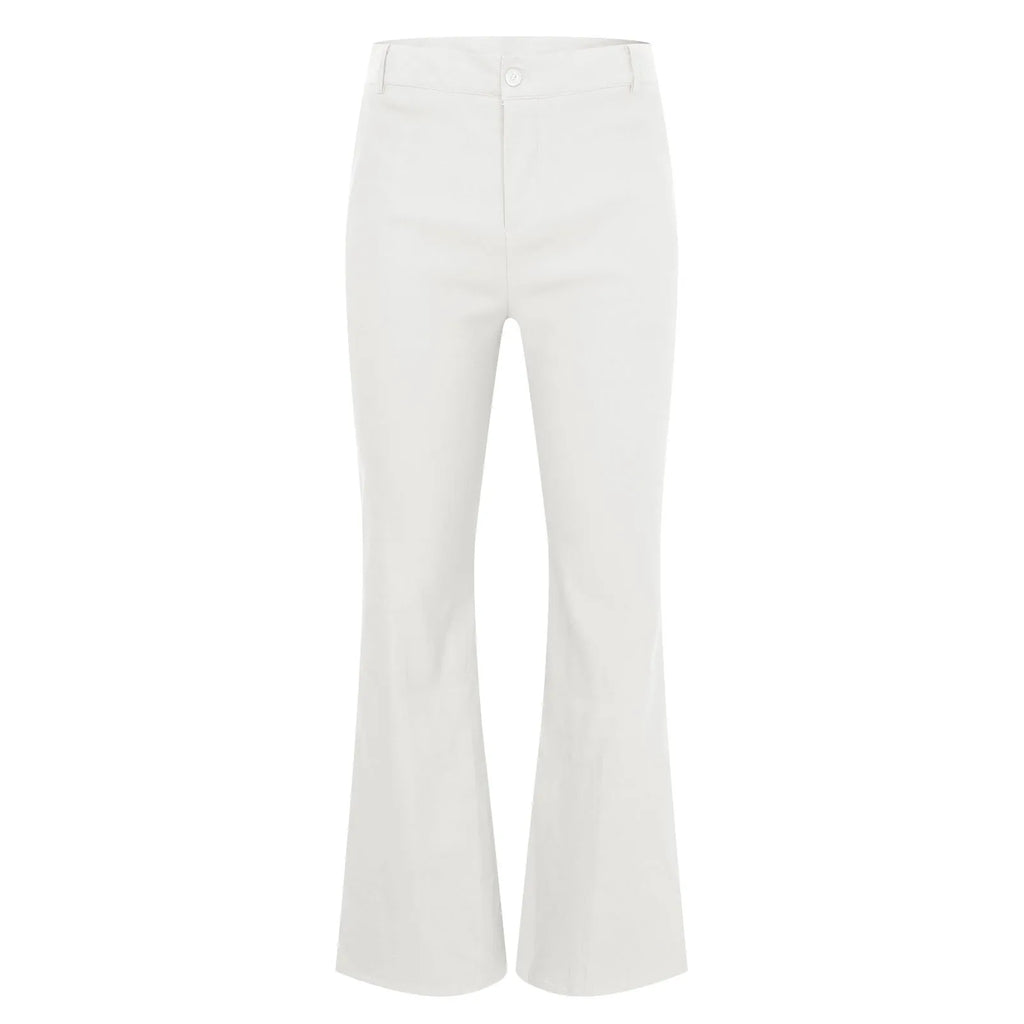 Mens Fit Bell-Bottoms Pants Fashion New Cotton Casual Elastic Hiking Outdoor Pants Male Streetwear Flared Trousers Ropa Hombre