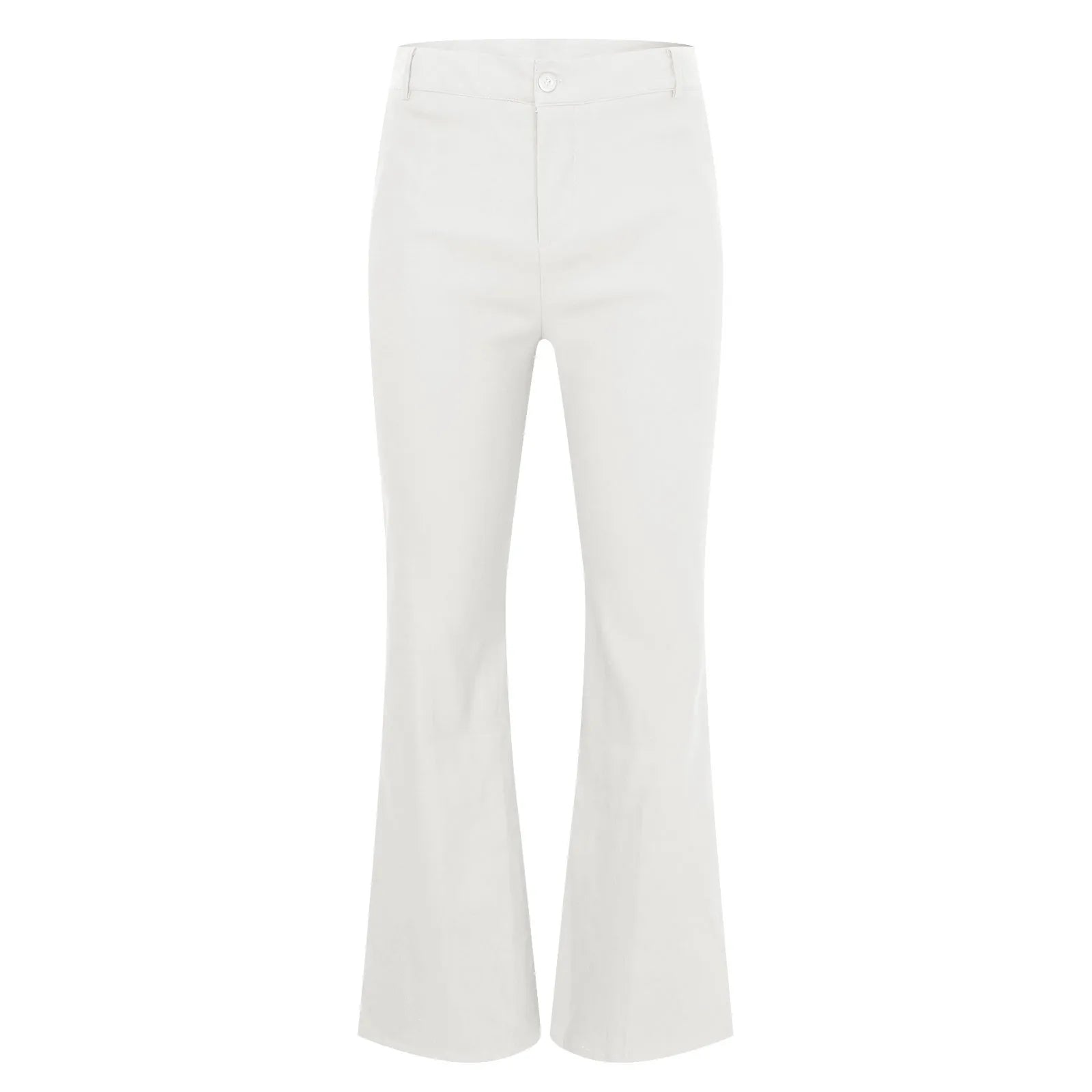 Mens Fit Bell-Bottoms Pants Fashion New Cotton Casual Elastic Hiking Outdoor Pants Male Streetwear Flared Trousers Ropa Hombre