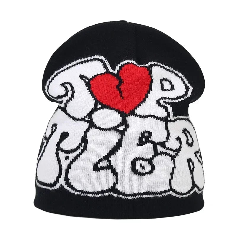 Y2K Letter Knit Beanie