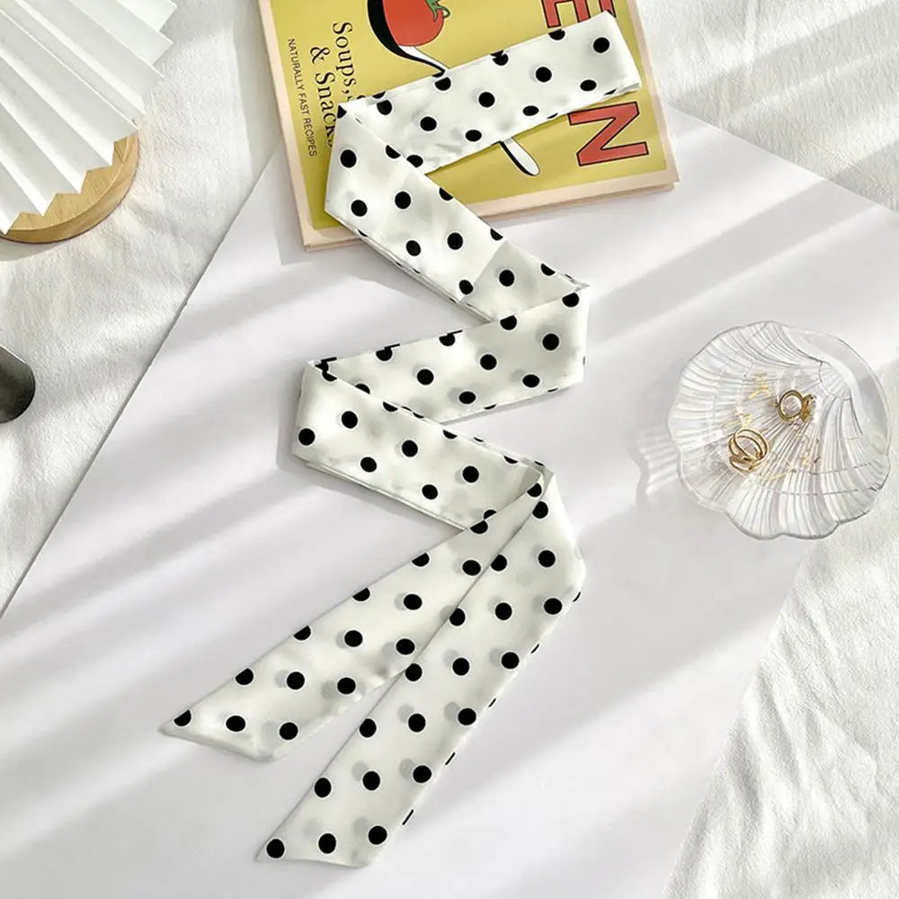 Polka Dot Silk Scarf