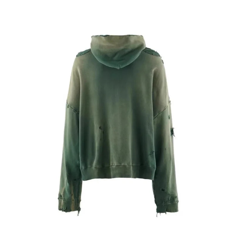 Saint Vintage distressed zip up