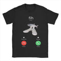 Fih Meme Fish Calling Shirt Misspelled Fih Is Calling T-Shirt Men Women Crew Neck Pure Cotton T Shirt Short Sleeve Tee Shirt