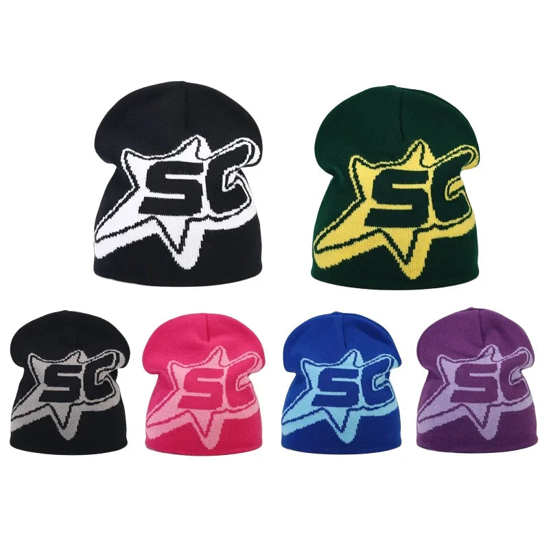 Y2K Letter Knit Beanie