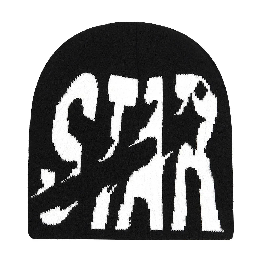 Y2K Letter Knit Beanie