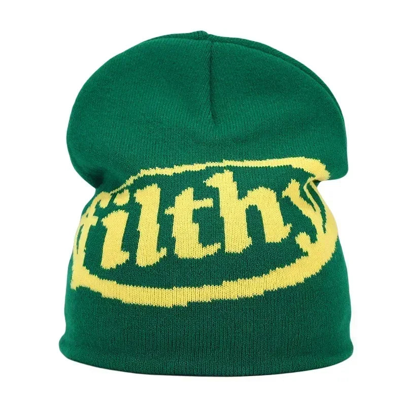 Y2K Letter Knit Beanie
