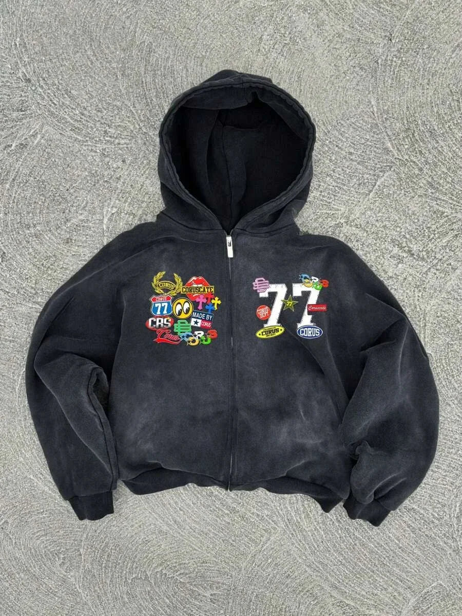 Vintage custom zip up