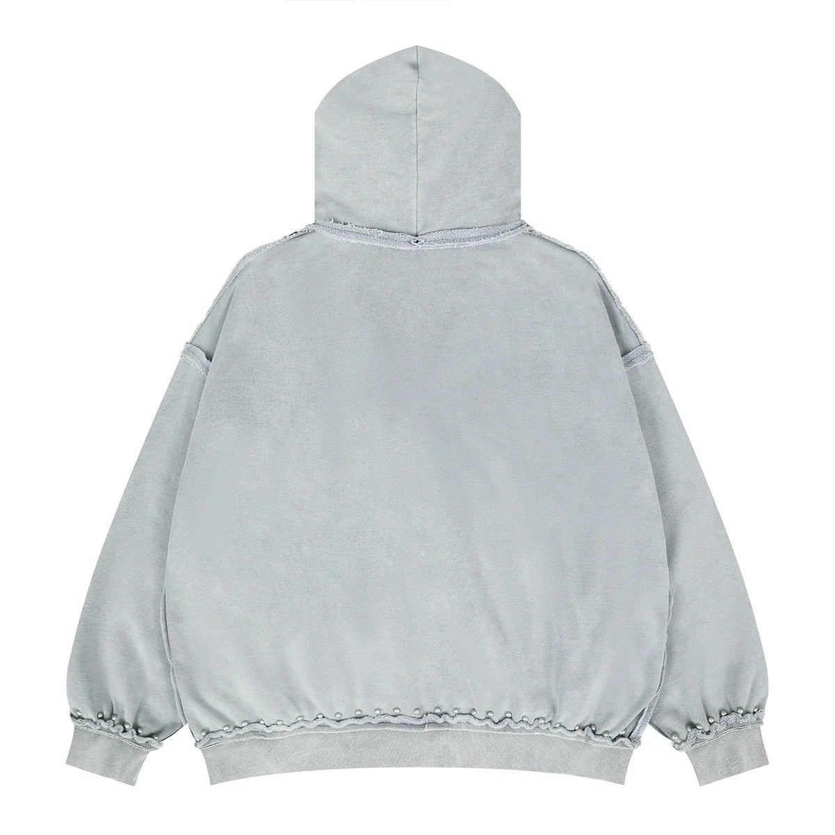 Distressed Rivet Hoodie Vintage Oversized Streetwear Premium Quality