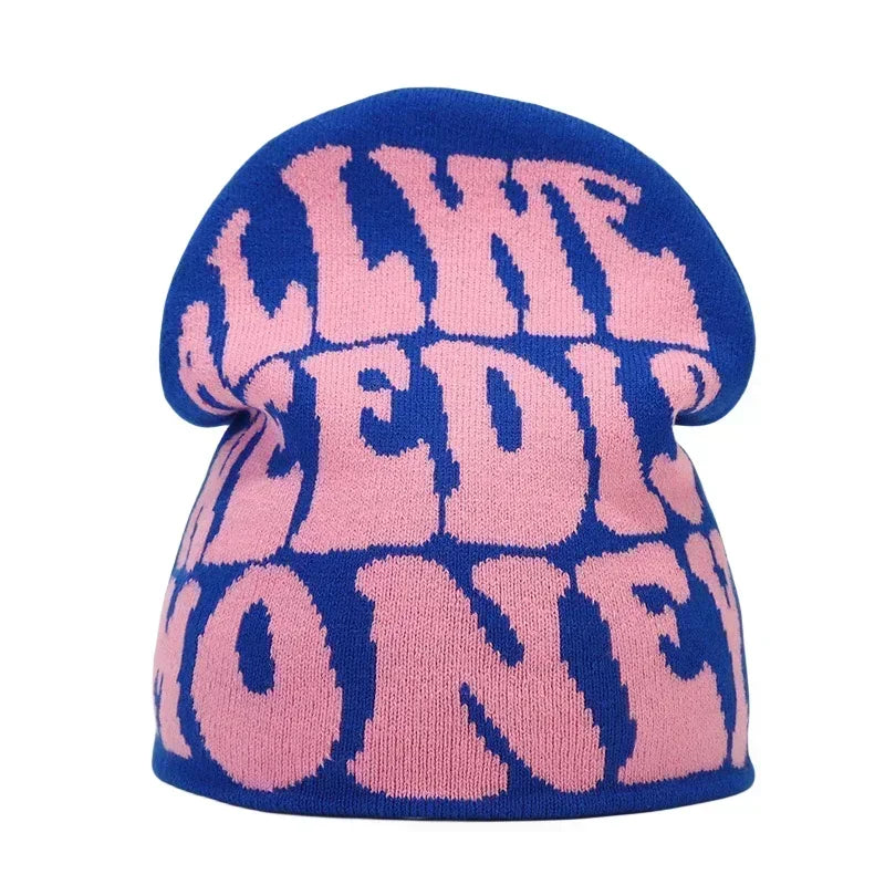 Y2K Letter Knit Beanie