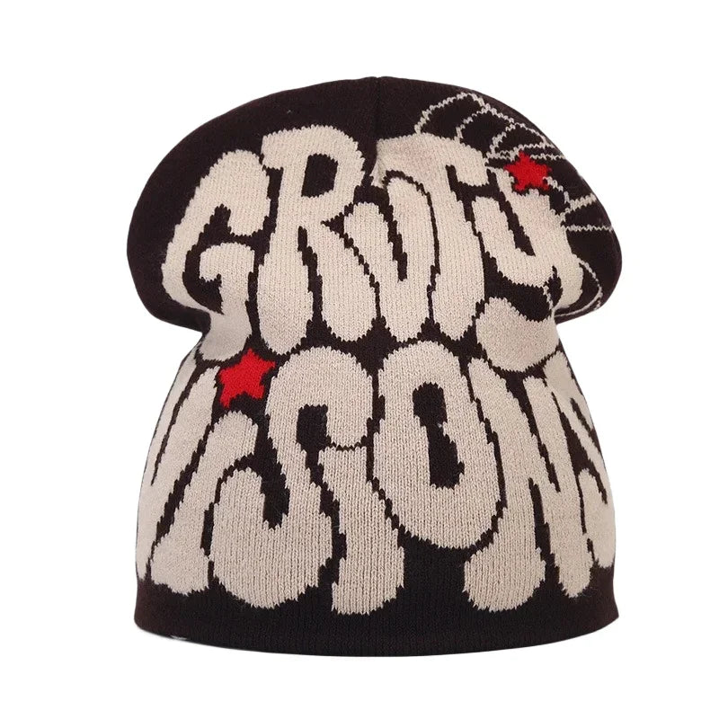 Y2K Letter Knit Beanie