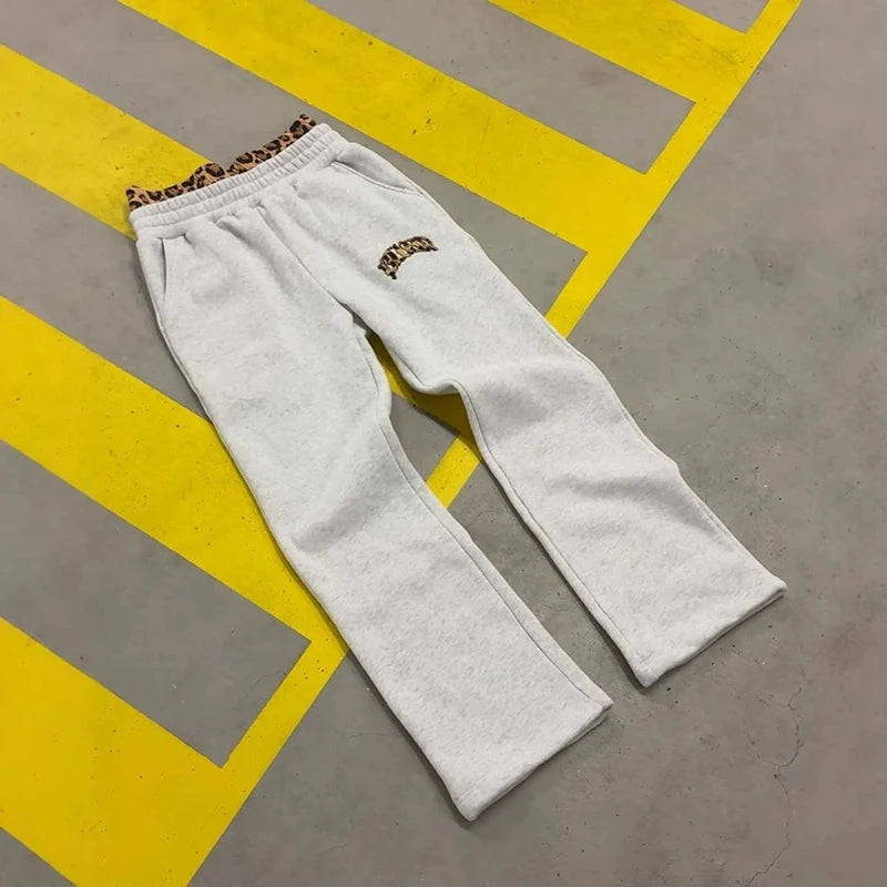 Leopard Double Waist Sweatpants