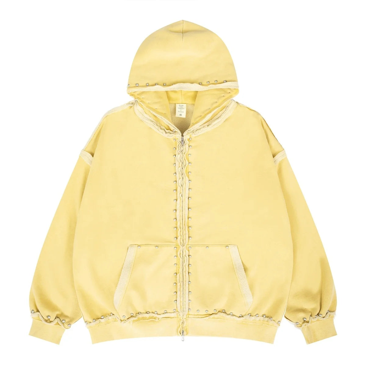 Distressed Rivet Hoodie Vintage Oversized Streetwear Premium Quality