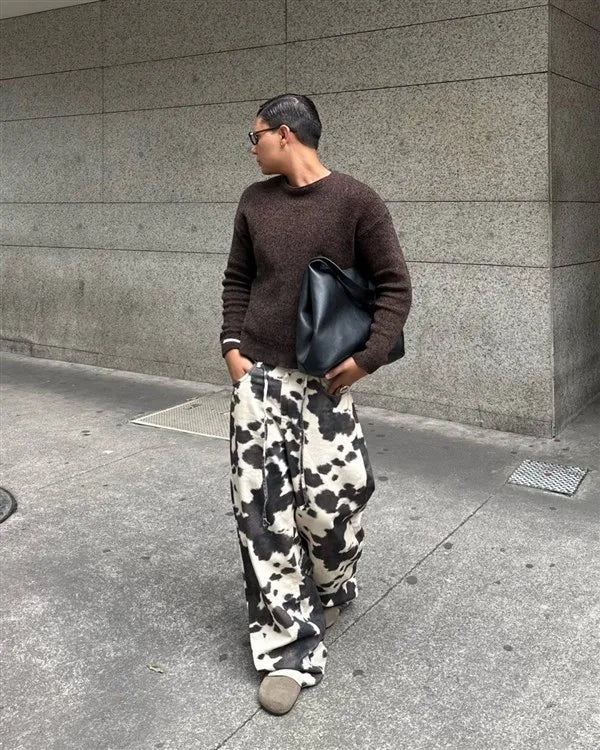 Cow Pattern Jeans