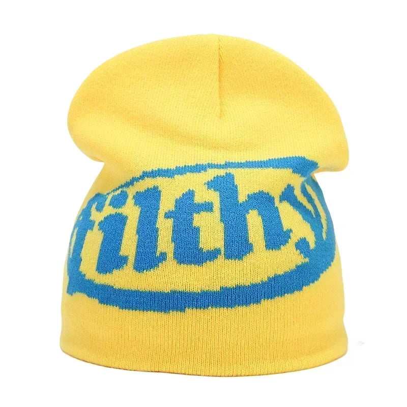 Y2K Letter Knit Beanie