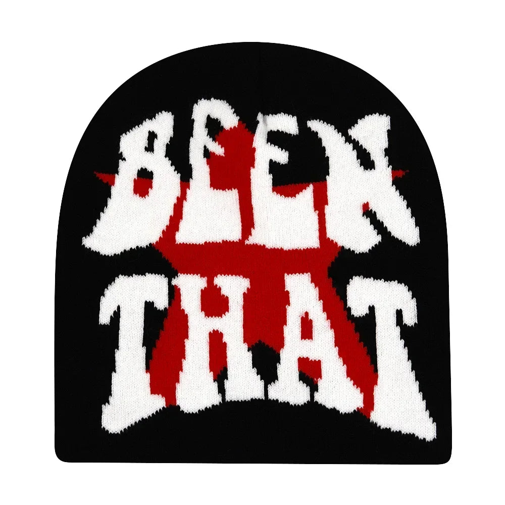Y2K Letter Knit Beanie