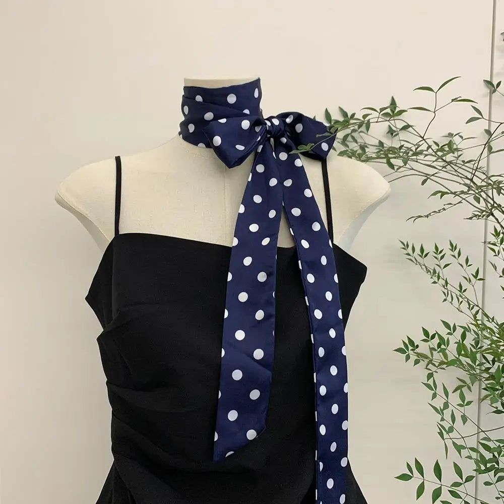 Polka Dot Silk Scarf