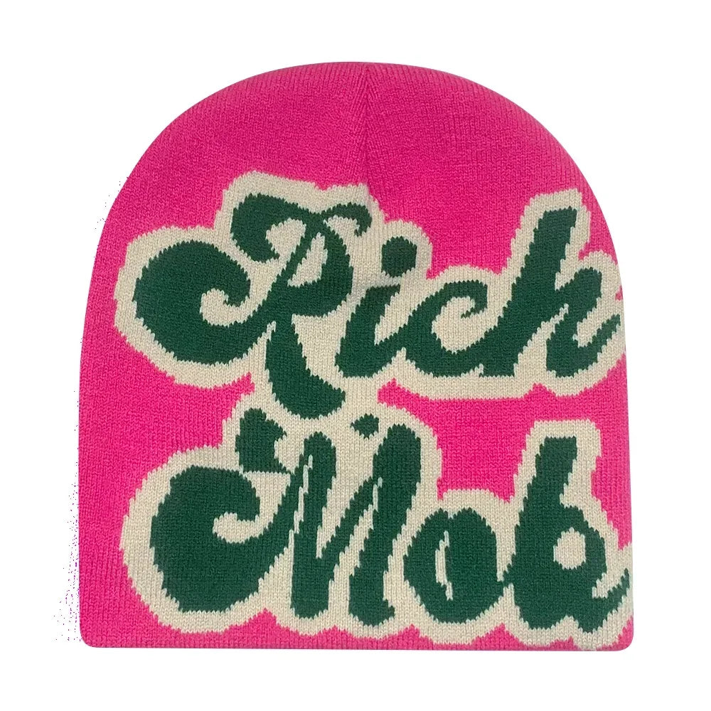 Y2K Letter Knit Beanie